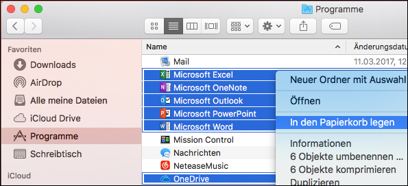 So deinstallieren Sie Microsoft Office(Word...) vollständig auf dem Mac