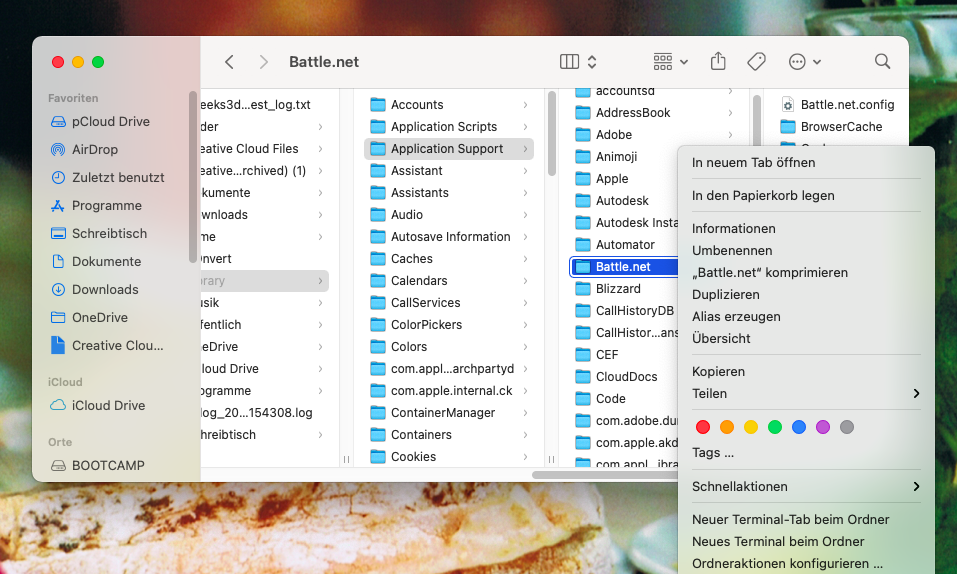 battlenet löschen mac