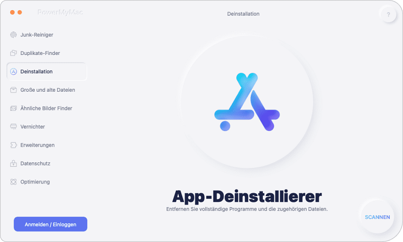 Wählen Sie das Mac-Deinstallationsprogramm aus