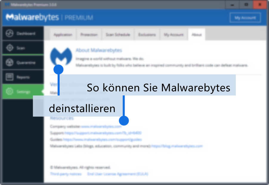 So können Sie Malwarebytes Mac deinstallieren