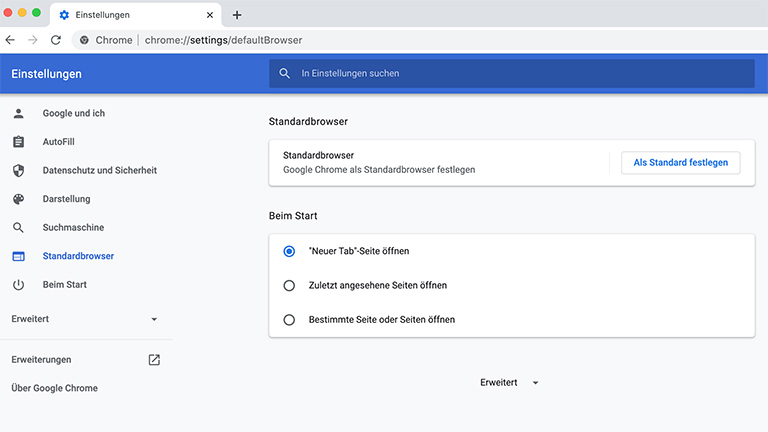 Mac Standardbrowser in den Systemeinstellungen festlegen