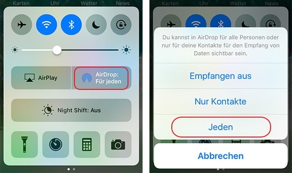 airdrop abgelehnt