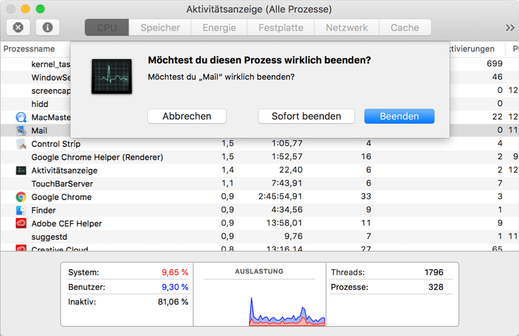 System hat keinen programmspeicher mehr