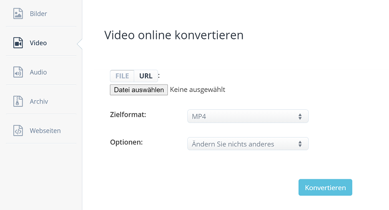 MKV-Dateien mit Online Videokonverter konvertieren