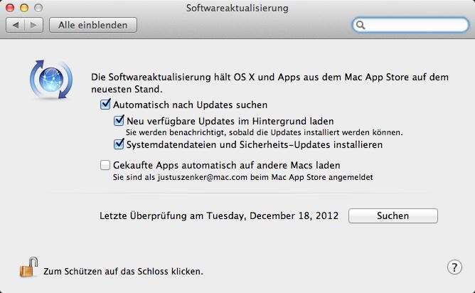 Mac Automatische Updates deaktivieren