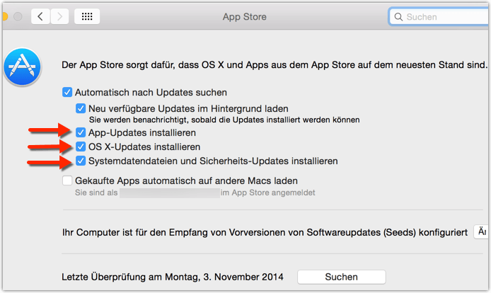 Mac Automatische Updates deaktivieren
