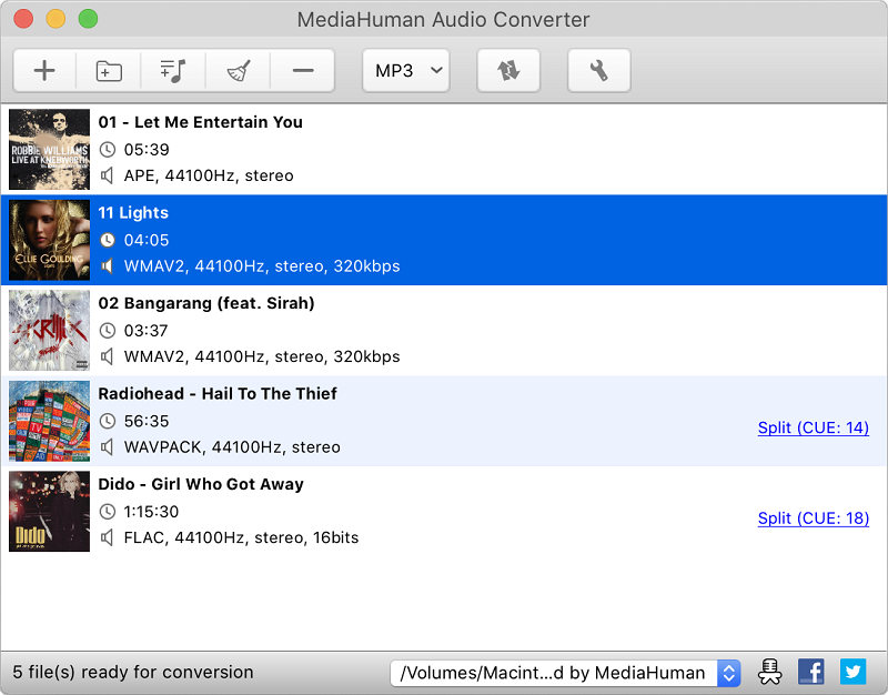 Mac M4A in MP3 umwandeln mit Audiokonverter