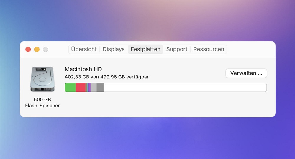 iCloud Drive Speicherplatz auf dem Mac belegen