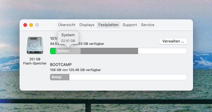 Mac Systemspeicher