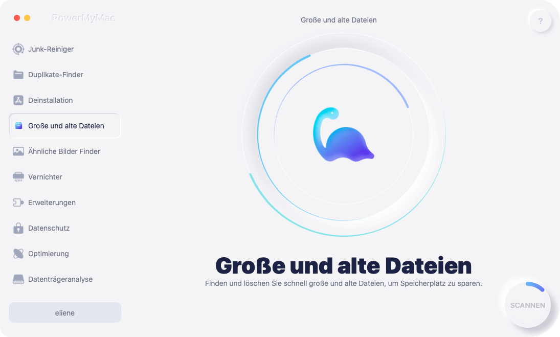 große und alte dateien mac