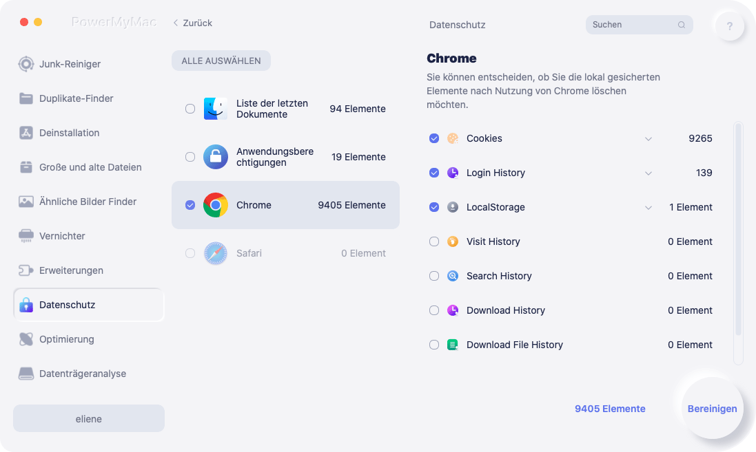 So bereinigen Sie den Browser-Cache mit iMyMac PowerMyMac