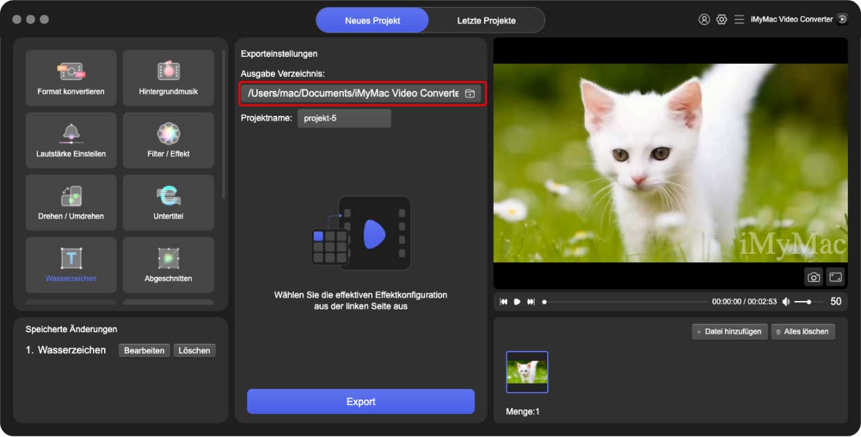 Konvertieren Sie OGG in MPEG mit dem iMyMac Video Converter