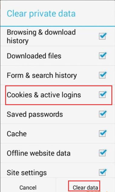 Cookies in Firefox auf Android löschen