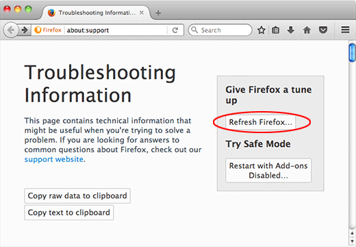 Aktualisieren Sie den Firefox-Browser