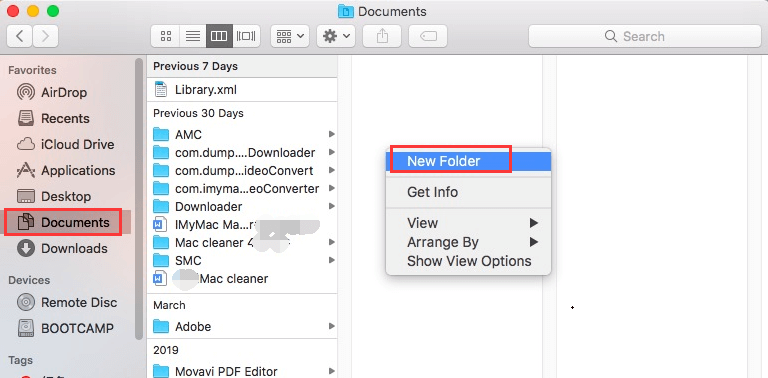 So erstellen Sie einen Ordner auf einem Mac mithilfe des Finder-Fensters