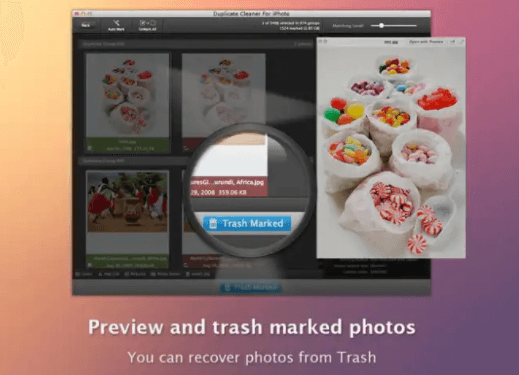 Verwenden Sie Duplicate Cleaner für iPhoto