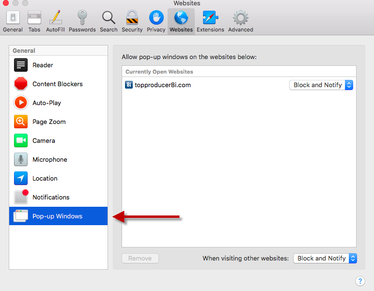 Blockieren Sie Websites auf dem Mac mit Browser-Erweiterungen