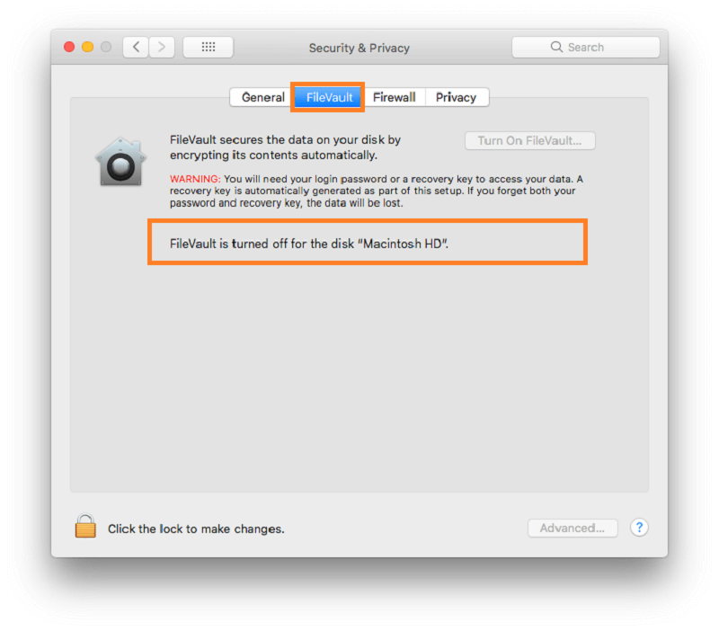 Entfernen Sie Kext auf dem Mac, wenn FileVault deaktiviert ist