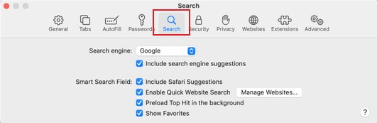 Entfernen Sie Any Search Manager aus Mac Safari