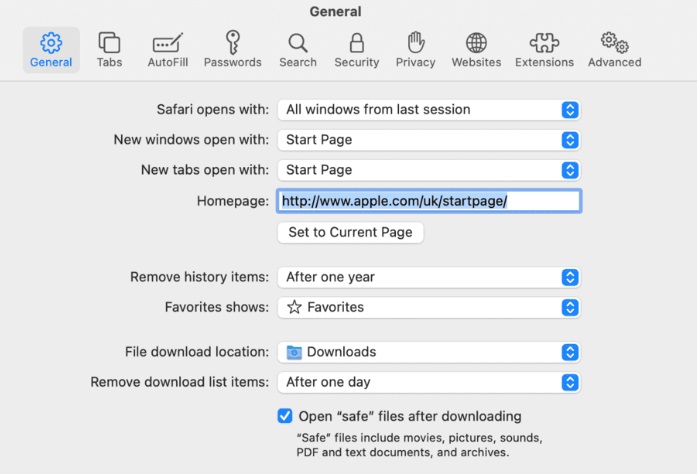 Entfernen Sie die Yahoo-Suche auf dem Mac aus dem Safari-Browser