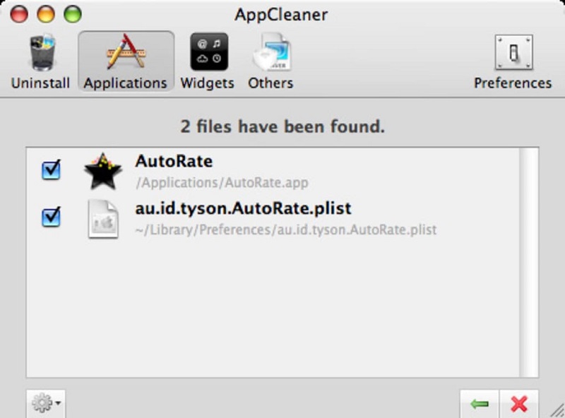 Löschen Sie eine Datei mit AppCleaner