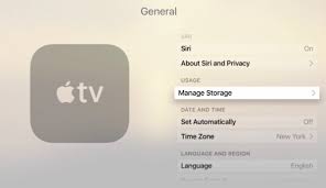 Verwalten Sie den Speicher, um den Apple TV-Cache zu löschen