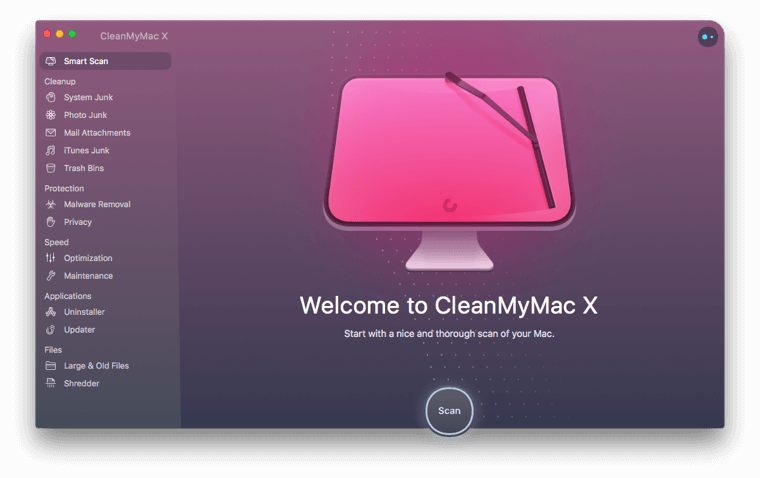 Bestes Deinstallationsprogramm für Mac CleanMyMac X.