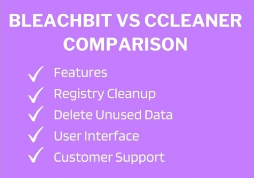 Vergleich von BleachBit und CCleaner