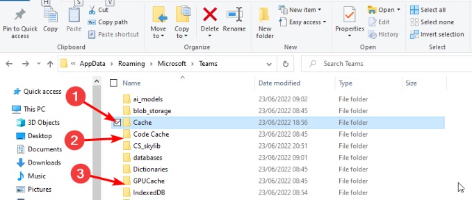 Manuelle Schritte zum Löschen des Microsoft Teams-Cache