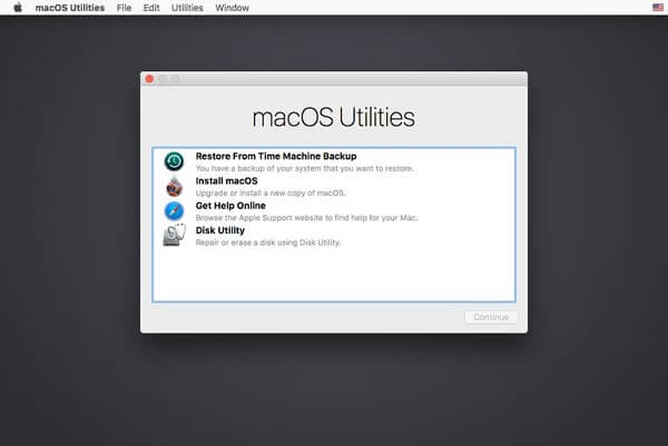 Macos Utilities-Fenster