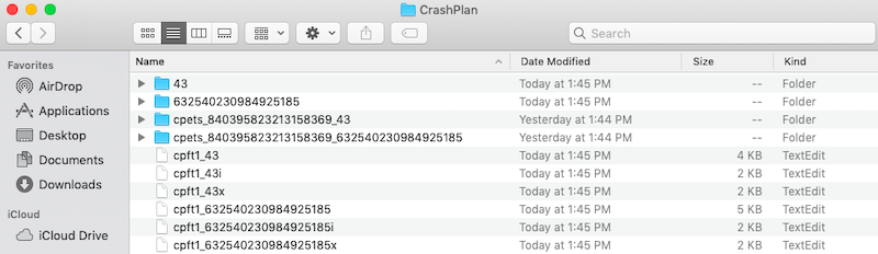 Löschen Sie den CrashPlan-Cache auf dem Mac