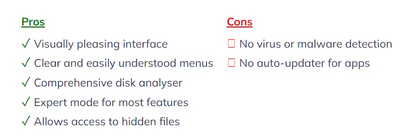 Vor- und Nachteile von MacCleaner Pro