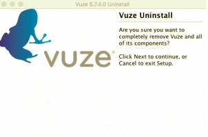 Deinstallieren Sie Vuze auf dem Mac mit seinem eigenen Deinstallationsprogramm