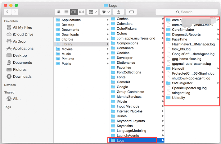 Wo befinden sich Systemprotokolldateien?