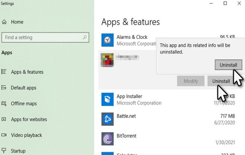 Deinstallieren Sie Sea of ​​Thieves unter Windows