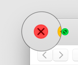 Klicken Sie auf das X-Symbol, um PhotoStyler auf dem Mac zu deinstallieren