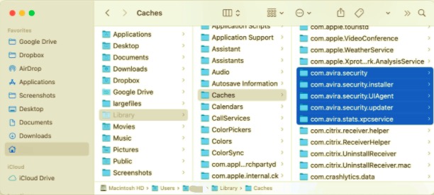 Deinstallieren Sie Avira Antivirus auf dem Mac mit seinen Resten