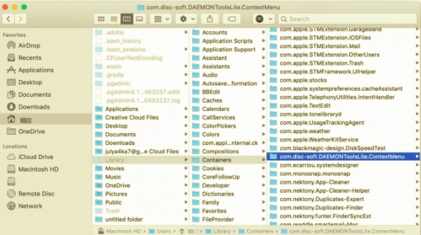 Deinstallieren Sie Daemon Tools auf dem Mac mit allen zugehörigen Dateien