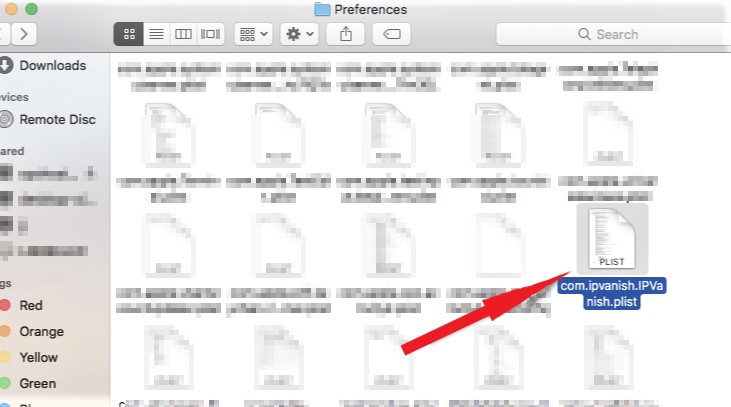 Löschen Sie Reste von IPVanish vom Mac