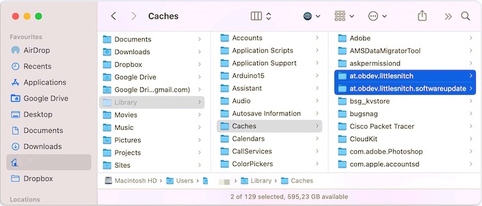 Löschen Sie alle Überreste von Little Snitch auf dem Mac