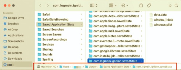 LogMeIn manuell mit den zugehörigen Dateien vom Mac entfernen