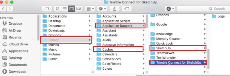 Löschen Sie alle Sketchup-Dateien und Caches