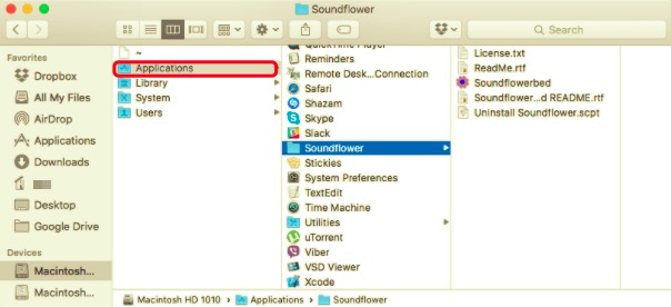 Soundflower manuell vom Mac entfernen
