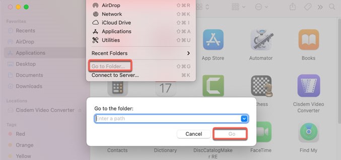 Löschen Sie alle Sync.com-App-bezogenen Dateien auf dem Mac