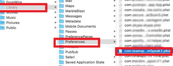 Löschen Sie Cache und Dateien im Zusammenhang mit TeamSpeak