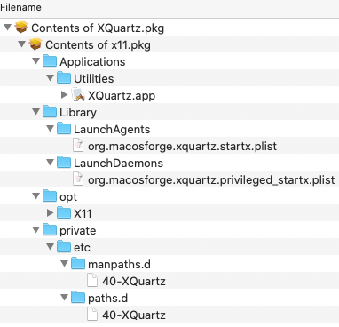 Deinstallieren Sie XQuartz manuell auf dem Mac