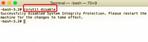 Deaktivieren Sie SIP, bevor Sie Standard-Apps auf dem Mac deinstallieren