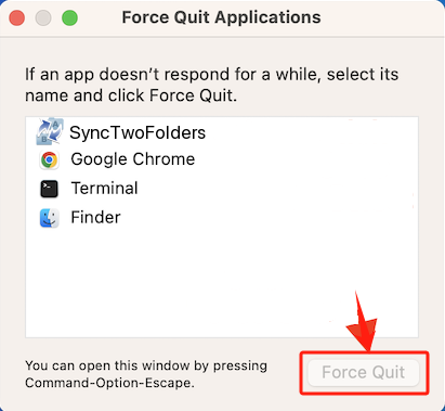 Entfernen Sie SyncTwoFolders von macOS