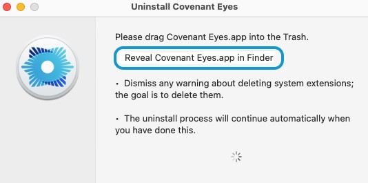 Entfernen Sie Covenant Eyes vom Mac