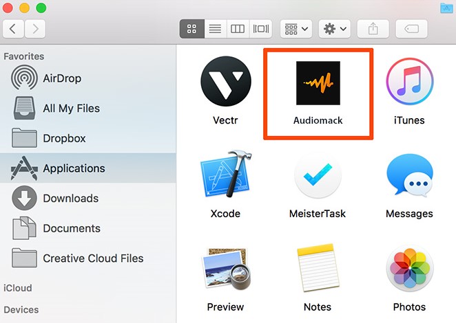 So deinstallieren Sie Audiomack manuell auf einem Mac